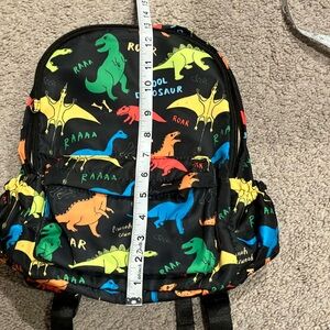 Dinosaur Print Kids Backpack - Multicolor